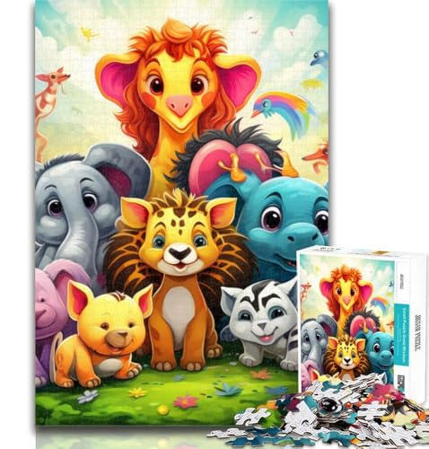 1000-teiliges Puzzle Tierwelt 1000-teiliges Puzzle für Teenager, Lernspielzeug und Spiele für Erwachsene und Teenager 75x50cm von GOIUYTGM