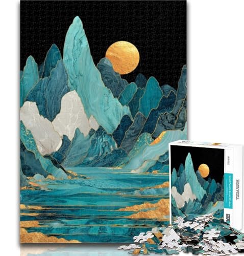 1000-teiliges Puzzle für Erwachsene, Berge im japanischen Stil, 1000 Teile für Teenager, Lernspiele, Heimdekoration, Geburtstagsgeschenk, Geschenke, Wandkunst, 50x75cm 1000-teiliges Puzzle für Erwachsene, Berge im japanischen Stil, 1000 Teile für Teenager, Lernspiele, Heimdekoration, Geburtstagsgeschenk, Geschenke, Wandkunst, 50x75cm von GOIUYTGM