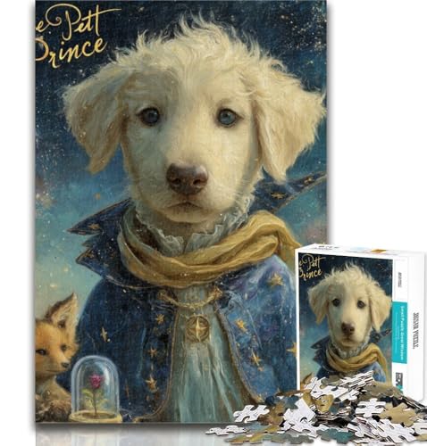 1000-teiliges Puzzle für Erwachsene, Geschenke, der kleine Prinz, Hund, Teenager-Puzzle, künstlerische Wanddekoration und Geburtstagsgeschenkidee für Freunde, Home Office, 26x38cm von GOIUYTGM