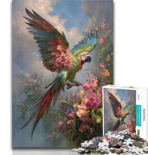 1000-teiliges Puzzle für Erwachsene, Papagei, 1000 Teile, Spielzeug, Lernspiele, Stressabbau, Wunschliste mit Weihnachtsmann, 75x50cm 1000-teiliges Puzzle für Erwachsene, Papagei, 1000 Teile, Spielzeug, Lernspiele, Stressabbau, Wunschliste mit Weihnachtsmann, 75x50cm von GOIUYTGM