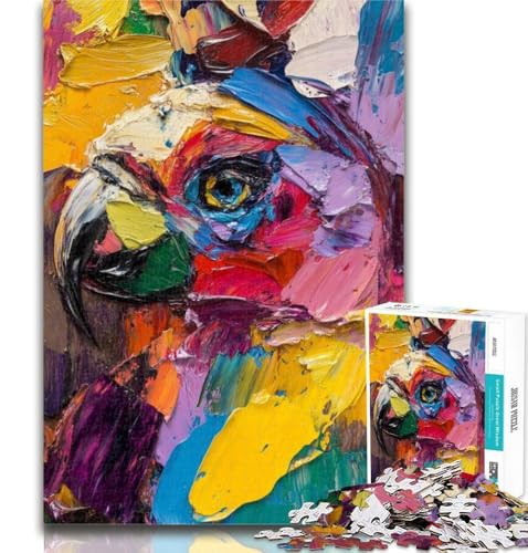 1000-teiliges Puzzle für Erwachsene, Papageien-Ölgemälde, 1000 Teile für Erwachsene, Lernspiele für die ganze Familie, Heimdekoration, Geschenk, 50x75cm 1000-teiliges Puzzle für Erwachsene, Papageien-Ölgemälde, 1000 Teile für Erwachsene, Lernspiele für die ganze Familie, Heimdekoration, Geschenk, 50x75cm von GOIUYTGM