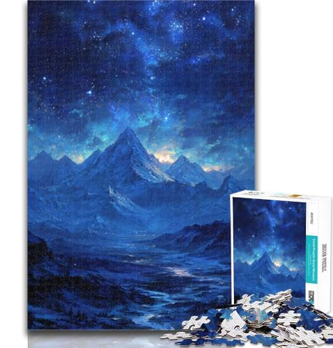 1000-teiliges Puzzle für Erwachsene und Jugendliche, Berge und Flüsse, Landschaft, Teenager-Puzzle, Geburtstagsgeschenkidee für Erwachsene, Familienspiel und Hobby, 50x75cm von GOIUYTGM