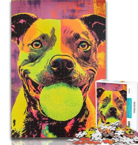 1000-teiliges Puzzle für Erwachsene und Jugendliche, Boxer spielt Tennis, Puzzles, anspruchsvolle Spielegeschenke, ganze Familie, 26x38cm 1000-teiliges Puzzle für Erwachsene und Jugendliche, Boxer spielt Tennis, Puzzles, anspruchsvolle Spielegeschenke, ganze Familie, 26x38cm von GOIUYTGM