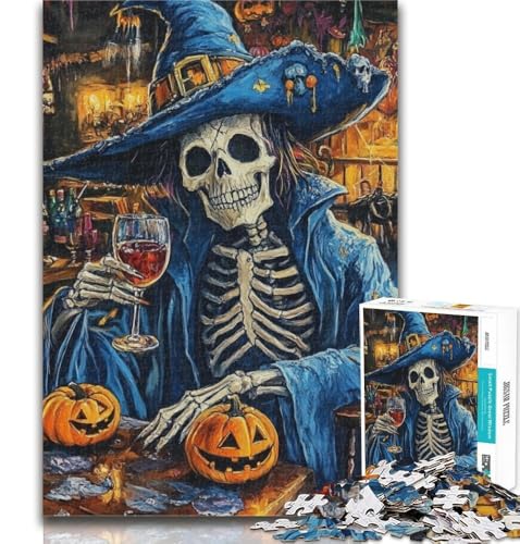 1000-teiliges Puzzle für Erwachsene und Jugendliche, Halloween-Skelett-Puzzles, anspruchsvolle Spielgeschenke, ganze Familie, 50x75cm 1000-teiliges Puzzle für Erwachsene und Jugendliche, Halloween-Skelett-Puzzles, anspruchsvolle Spielgeschenke, ganze Familie, 50x75cm von GOIUYTGM