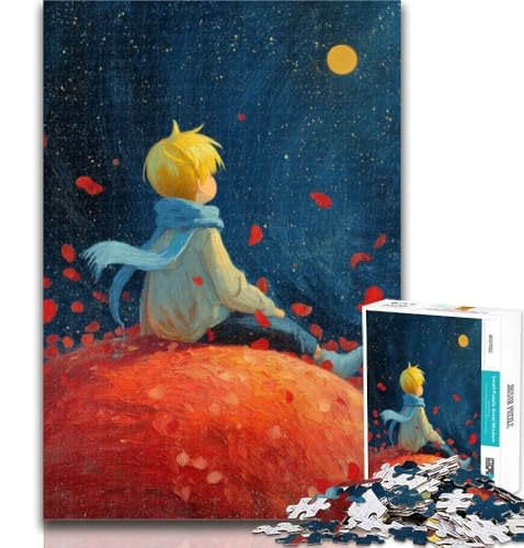 1000-teiliges Puzzle für Jugendliche und Erwachsene, Der kleine Prinz, 1000-teiliges Puzzle, Familienspiel zum Stressabbau, schwierige Herausforderung, geeignet für Paare, 26x38cm von GOIUYTGM