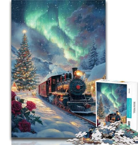 1000-teiliges Puzzle für Teenager, Aurora Train, Puzzle für Erwachsene, Stressabbau, Staycation, Zeit totschlagen, Liebe zwischen Paaren stärken, 26x38cm 1000-teiliges Puzzle für Teenager, Aurora Train, Puzzle für Erwachsene, Stressabbau, Staycation, Zeit totschlagen, Liebe zwischen Paaren stärken, 26x38cm von GOIUYTGM
