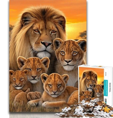 1000-teiliges Puzzle für Teenager, Geschenke für afrikanische Löwen, Familienpuzzles für Erwachsene, Lernspielzeug, Familienspiele, Geschenke für Freunde und Familie, 26x38cm 1000-teiliges Puzzle für Teenager, Geschenke für afrikanische Löwen, Familienpuzzles für Erwachsene, Lernspielzeug, Familienspiele, Geschenke für Freunde und Familie, 26x38cm von GOIUYTGM