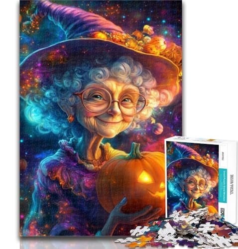 1000-teiliges Puzzle für Teenager, Halloween-Oma-Puzzles, dekomprimierendes intellektuelles Lernspielzeug, perfekte Dekoration, 26x38cm von GOIUYTGM