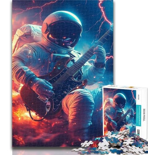 1000-teiliges Puzzle für Teenager, Musik-Astronauten-Puzzle für Erwachsene, Stressabbau, Staycation-Zeitvertreib, Stärkung der Liebe zwischen Paaren, 26x38cm 1000-teiliges Puzzle für Teenager, Musik-Astronauten-Puzzle für Erwachsene, Stressabbau, Staycation-Zeitvertreib, Stärkung der Liebe zwischen Paaren, 26x38cm von GOIUYTGM