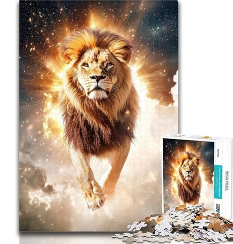 1000-teiliges Puzzle mit Löwenmotiv, für Teenager, 1000 Teile, pädagogisches Spielzeug zum Stressabbau, tolle Geschenke und Spielzeuge, 50x75cm von GOIUYTGM