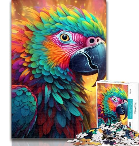 1000-teiliges Puzzle mit Papageienmotiv für Teenager, Lernspiele, Heimdekoration, Geschenk für die ganze Familie, 26x38cm von GOIUYTGM