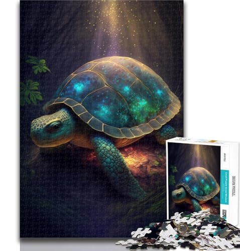 1000-teiliges Puzzle mit Schildkrötenmotiv für Teenager, 1000 Teile, pädagogisches Spielzeug zum Stressabbau, tolle Geschenke und Spielzeuge, 50x75cm von GOIUYTGM