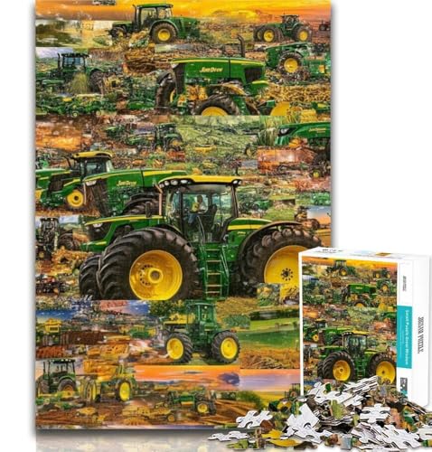 1000-teiliges Puzzle mit Traktor-Collage, 1000 Teile für Teenager, Dekomprimierendes intellektuelles Lernspielzeug, Geburtstagsgeschenk, Geschenke, 50x75cm 1000-teiliges Puzzle mit Traktor-Collage, 1000 Teile für Teenager, Dekomprimierendes intellektuelles Lernspielzeug, Geburtstagsgeschenk, Geschenke, 50x75cm von GOIUYTGM