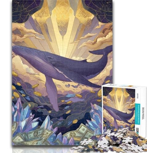 1000-teiliges Puzzle mit Walmotiv, für Teenager, 1000 Teile, pädagogisches Spielzeug zum Stressabbau, tolle Geschenke und Spielzeuge, 50x75cm von GOIUYTGM