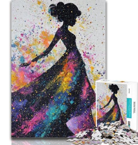1000-teiliges Puzzle mit afrikanischer Frau für Erwachsene und Jugendliche, dekomprimierendes intellektuelles Lernspielzeug, Wichtelgeschenke, 50x75cm von GOIUYTGM