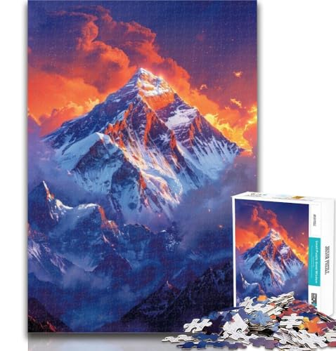 1000-teiliges Puzzle mit wunderschönen Bergen für Erwachsene, 1000 Teile, Spielzeug, Lernspiele, Stressabbau, tolle Geschenke und Spielzeuge, 26x38cm 1000-teiliges Puzzle mit wunderschönen Bergen für Erwachsene, 1000 Teile, Spielzeug, Lernspiele, Stressabbau, tolle Geschenke und Spielzeuge, 26x38cm von GOIUYTGM