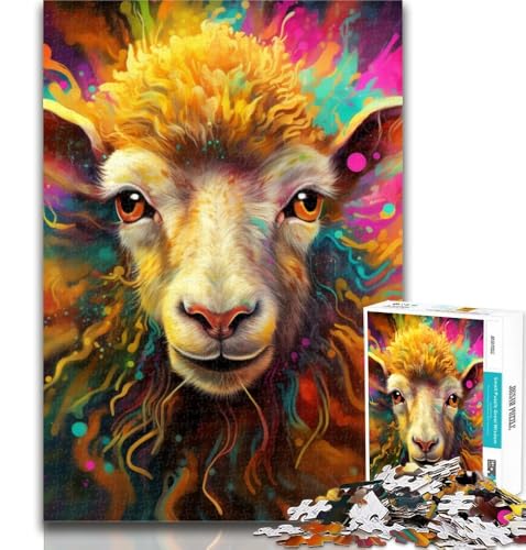 1000-teiliges Schaf-Puzzle für Teenager, Lernspiele, Heimdekoration, Geschenk für die ganze Familie, 75x50cm von GOIUYTGM
