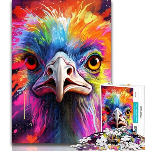 1000-teiliges Straußen-Puzzle für Teenager, Lernspiele, Heimdekoration, Geschenk für die ganze Familie, 75x50cm 1000-teiliges Straußen-Puzzle für Teenager, Lernspiele, Heimdekoration, Geschenk für die ganze Familie, 75x50cm von GOIUYTGM