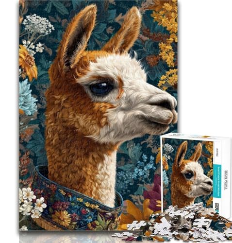 Alpaka-Kunstpuzzle für Teenager, 1000 Teile, Geburtstagsgeschenk, Geschenke, Wandkunst für Kinder ab 14 Jahren, 26x38cm Alpaka-Kunstpuzzle für Teenager, 1000 Teile, Geburtstagsgeschenk, Geschenke, Wandkunst für Kinder ab 14 Jahren, 26x38cm von GOIUYTGM