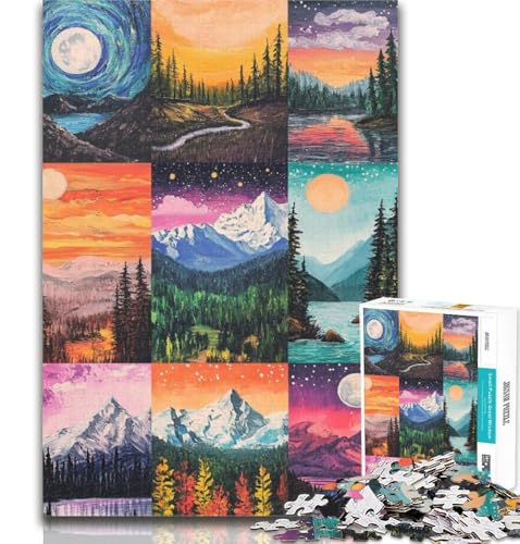 Aurora-Collage-Puzzle für Erwachsene und Jugendliche, 1000 Teile, Lernspiele, Heimdekoration, Künstlersammlung, Bildende Kunst, 26x38cm Aurora-Collage-Puzzle für Erwachsene und Jugendliche, 1000 Teile, Lernspiele, Heimdekoration, Künstlersammlung, Bildende Kunst, 26x38cm von GOIUYTGM