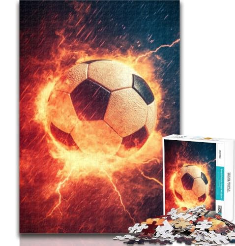 Fußball-Sportpuzzle für Erwachsene, 1000 Teile, künstlerische Wanddekoration und Geburtstagsgeschenkidee für Freunde, Home Office, 50x75cm von GOIUYTGM