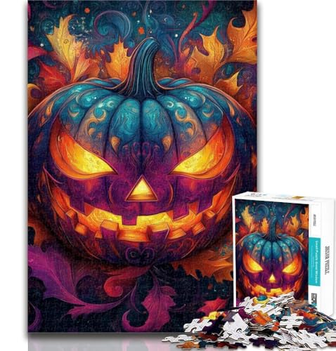 Halloween-Puzzle mit Kürbiskopf, 1000 Teile, für Erwachsene und Jugendliche, Wanddekoration, einzigartige Geburtstags, geeignet für Kinder ab 14 Jahren, 26x38cm Halloween-Puzzle mit Kürbiskopf, 1000 Teile, für Erwachsene und Jugendliche, Wanddekoration, einzigartige Geburtstags, geeignet für Kinder ab 14 Jahren, 26x38cm von GOIUYTGM