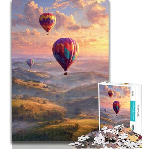 Heißluftballon-Puzzle, 1000 Teile, für Erwachsene, Spielzeug, Lernspiele, Stressabbau, einzigartige Heimdekoration und Geschenke, 26x38cm Heißluftballon-Puzzle, 1000 Teile, für Erwachsene, Spielzeug, Lernspiele, Stressabbau, einzigartige Heimdekoration und Geschenke, 26x38cm von GOIUYTGM