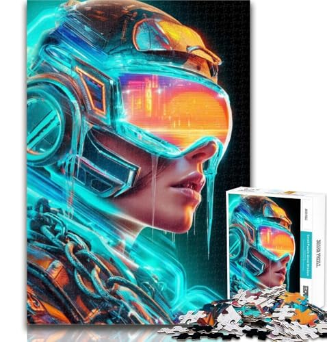 Neon Warriors Puzzle für Teenager, 1000 Teile, Lernspiele, Heimdekoration, Geschenk für die ganze Familie, 50x75cm von GOIUYTGM