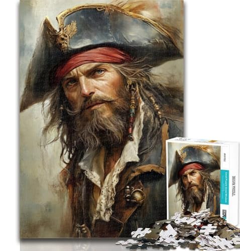Puzzle „Piratenkapitän“ für Teenager, 1000 Teile, Geburtstagsgeschenk, Geschenke, Wandkunst für Kinder ab 14 Jahren, 26x38cm Puzzle „Piratenkapitän“ für Teenager, 1000 Teile, Geburtstagsgeschenk, Geschenke, Wandkunst für Kinder ab 14 Jahren, 26x38cm von GOIUYTGM
