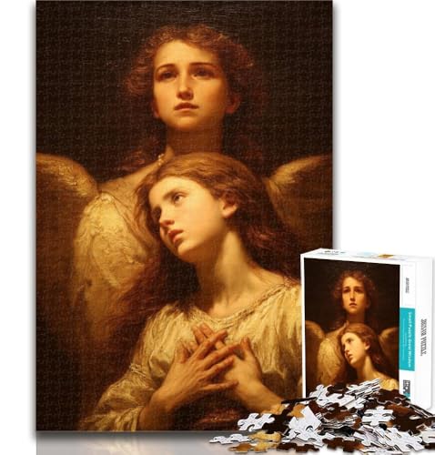 Puzzle 1000 Teile für Teenager, Engel-Mädchen, Teenager-Puzzles, Quizspiel, Wanddekoration, einzigartige Geburtstags, 26x38cm von GOIUYTGM