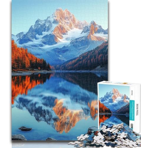 Puzzle 1000 Teile für Teenager, Schöne Berge und Seen, 1000 Teile für Teenager, Stressabbau, schwierige Herausforderung, Heimdekorationsspielzeug, 26x38cm Puzzle 1000 Teile für Teenager, Schöne Berge und Seen, 1000 Teile für Teenager, Stressabbau, schwierige Herausforderung, Heimdekorationsspielzeug, 26x38cm von GOIUYTGM