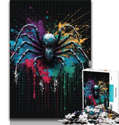 Puzzle 1000 Teile für Teenager, Vogelspinne, Bunte Teenager-Puzzles, Quizspiel, Wanddekoration, einzigartige Geburtstags, 50x75cm von GOIUYTGM
