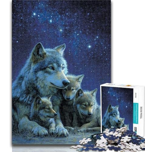 Puzzle 1000 Teile für Teenager Die Wolfsfamilie Teenager-Puzzles, Quizspiel Wanddekoration Einzigartige Geburtstags 26x38cm Puzzle 1000 Teile für Teenager Die Wolfsfamilie Teenager-Puzzles, Quizspiel Wanddekoration Einzigartige Geburtstags 26x38cm von GOIUYTGM