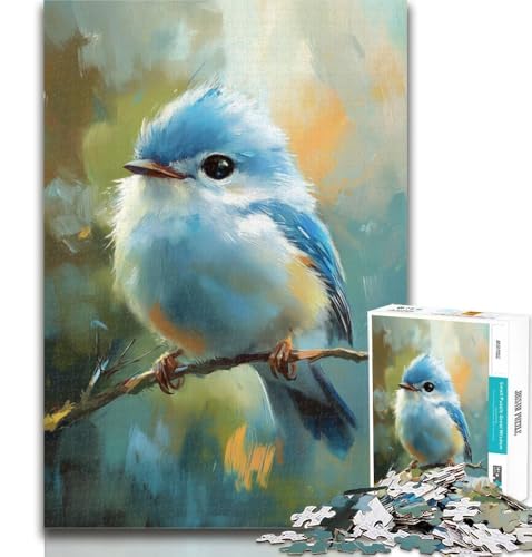 Puzzle 1000 Teile für Teenager-Geschenke, niedlicher Kleiner Blauer Vogel, Puzzle für Erwachsene, dekomprimierendes intellektuelles Lernspielzeug, perfekte Dekoration, 26x38cm Puzzle 1000 Teile für Teenager-Geschenke, niedlicher Kleiner Blauer Vogel, Puzzle für Erwachsene, dekomprimierendes intellektuelles Lernspielzeug, perfekte Dekoration, 26x38cm von GOIUYTGM