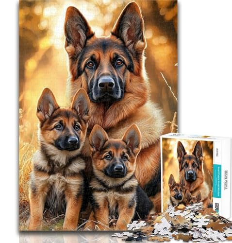 Puzzle 1000 Teile für Teenager-Geschenke Deutscher Schäferhund Puzzles für Erwachsene, Dekomprimierendes intellektuelles Lernspielzeug Perfekte Dekoration 26x38cm Puzzle 1000 Teile für Teenager-Geschenke Deutscher Schäferhund Puzzles für Erwachsene, Dekomprimierendes intellektuelles Lernspielzeug Perfekte Dekoration 26x38cm von GOIUYTGM
