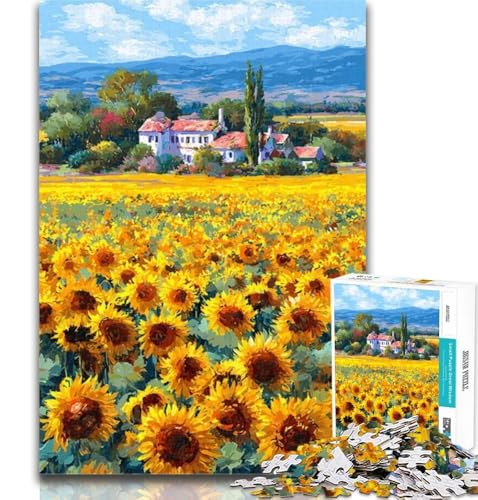Puzzle 1000 Teile für Teenager Sonnenblumenfeld Teenager-Puzzles, Quizspiel Wanddekoration Einzigartige Geburtstags 50x75cm Puzzle 1000 Teile für Teenager Sonnenblumenfeld Teenager-Puzzles, Quizspiel Wanddekoration Einzigartige Geburtstags 50x75cm von GOIUYTGM