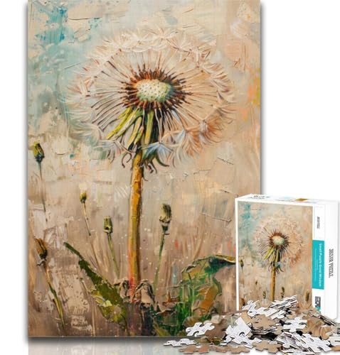 Puzzle 1000 Teile für Teenager Wilde Löwenzahn-Puzzles für Teenager, Quizspiel, Wanddekoration, einzigartige Geburtstags, 50x75cm von GOIUYTGM