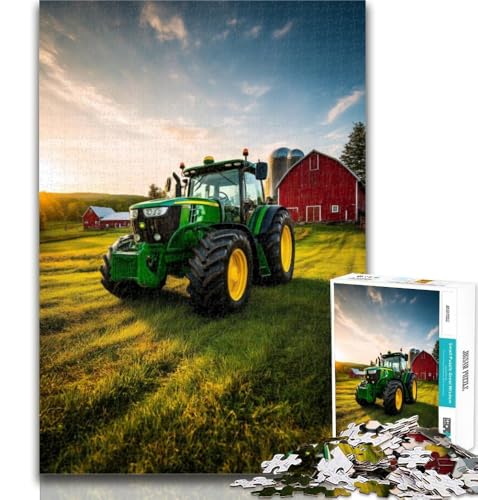 Puzzle Bauernhof-Traktor, Puzzle für Erwachsene, 1000 Teile, schwierig, dekomprimierend, intellektuelles Lernspielzeug, Wichtelgeschenke, 26x38cm von GOIUYTGM