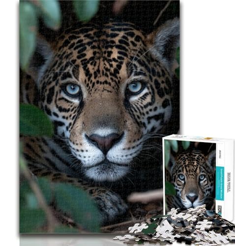Puzzle Dschungelleopard 1000 Teile für Erwachsene und Jugendliche, Lernspiele, Heimdekoration, Geschenk für die ganze Familie, 50x75cm von GOIUYTGM