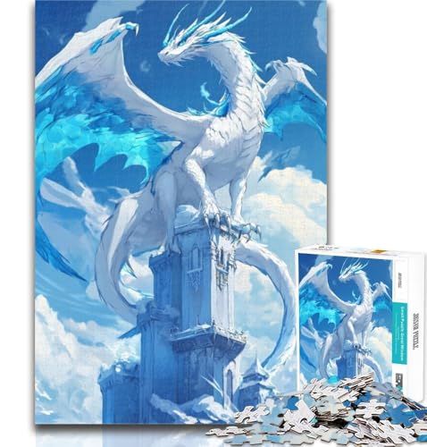 Puzzle Eisdrache, 1000 Teile, für Erwachsene und Jugendliche, Lernspiele, Heimdekoration, Geschenk für die ganze Familie, 50x75cm von GOIUYTGM