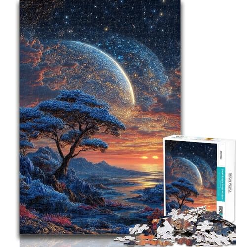 Puzzle Fantasielandschaft 1000 Teile für Erwachsene und Jugendliche, Lernspiel zum Geburtstag, Weihnachten, ab 14 Jahren, 50x75cm von GOIUYTGM