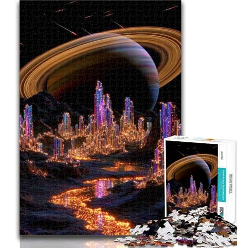 Puzzle Fantasielandschaft 1000 Teile für Teenager, Lernspiele, Heimdekoration, Geschenk für die ganze Familie, 26x38cm von GOIUYTGM