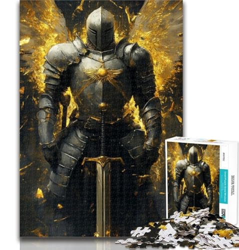 Puzzle Mittelalterliche Ritter 1000 Teile für Teenager, Lernspiele, Heimdekoration, Geschenk für die ganze Familie, 26x38cm von GOIUYTGM