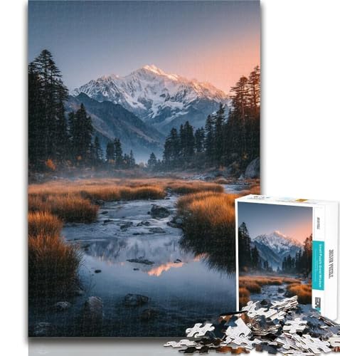 Puzzle Schöne Berge und Seen, 1000 Teile, für Teenager, Geschenke, lustige Aktivität für zu Hause, Spielzeug für Regentage, Geburtstagsgeschenke, 50x75cm von GOIUYTGM