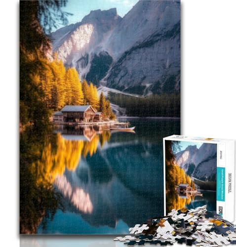 Puzzle Schöne Berge und Seen, Puzzle für Erwachsene, 1000 Teile, schwierig, dekomprimierend, intellektuelles Lernspielzeug, Wichtelgeschenke, 50x75cm Puzzle Schöne Berge und Seen, Puzzle für Erwachsene, 1000 Teile, schwierig, dekomprimierend, intellektuelles Lernspielzeug, Wichtelgeschenke, 50x75cm von GOIUYTGM