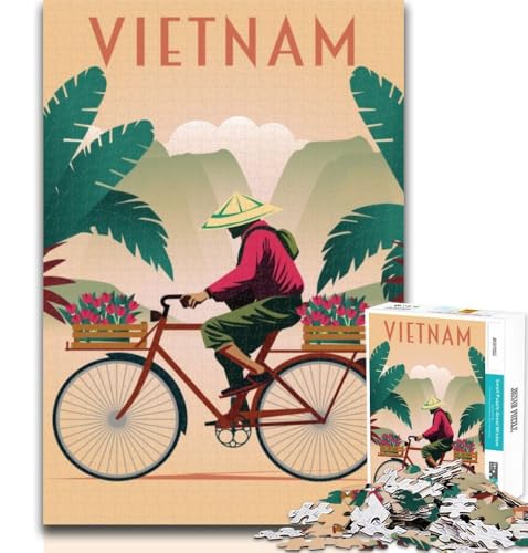 Puzzle Vietnam für Teenager, 1000 Teile, für Lernspiele, Herausforderungsspielzeug, einzigartige Heimdekoration und Geschenke, 75x50cm Puzzle Vietnam für Teenager, 1000 Teile, für Lernspiele, Herausforderungsspielzeug, einzigartige Heimdekoration und Geschenke, 75x50cm von GOIUYTGM