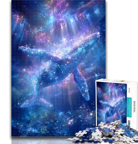 Puzzle Weltraumwal 1000 Teile für Erwachsene und Jugendliche, Lernspiele, Heimdekoration, Geschenk für die ganze Familie, 50x75cm von GOIUYTGM