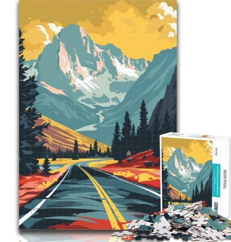 Puzzle Yellowstone-Nationalpark, 1000 Teile, für Jugendliche, Lernspiele, Herausforderungsspielzeug, einzigartige Heimdekoration und Geschenke, 75x50cm von GOIUYTGM