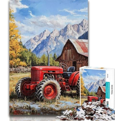 Puzzle für Erwachsene, 1000 Teile, Bauernhoftraktor, Puzzle für Erwachsene, Lernspiele, Heimdekoration, geeignet für die Schreibtischdekoration, 26x38cm von GOIUYTGM