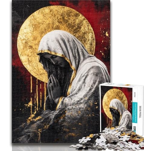 Puzzle für Erwachsene, 1000 Teile, Jungfrau Maria, Lernspiele, Wanddekoration, einzigartige Geburtstags, 26x38cm von GOIUYTGM